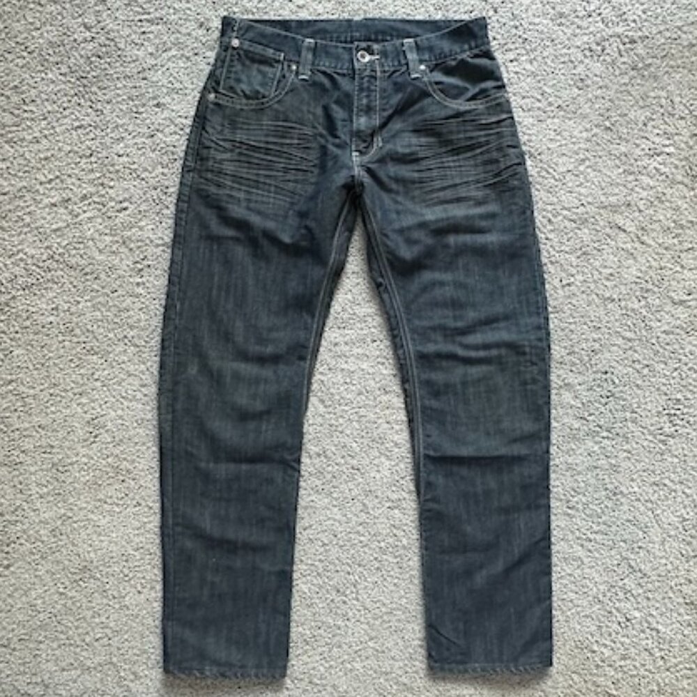 Levi's 514 Shipyard Mens Slim Straight Fit Jeans in Size 32x30 - Darkwash - EUC